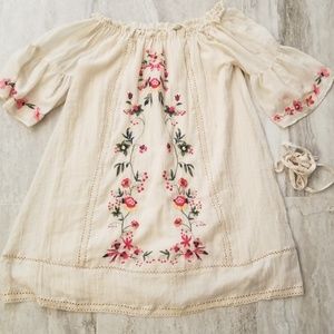 Embroidered Umgee off the shoulder dress